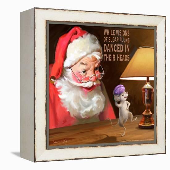 Santa 2 Sugar Plums-Chris Consani-Framed Stretched Canvas