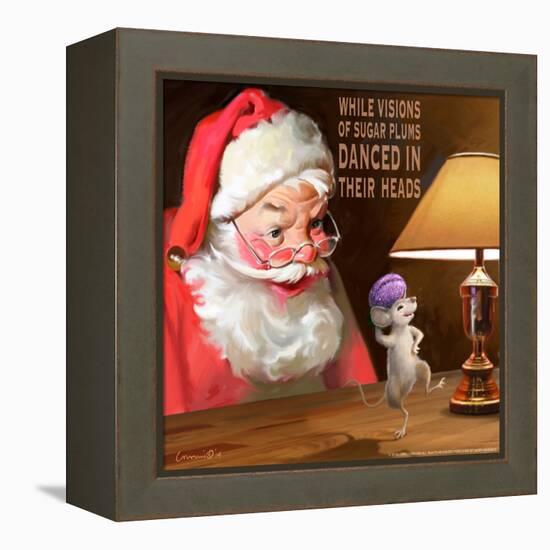 Santa 2 Sugar Plums-Chris Consani-Framed Stretched Canvas