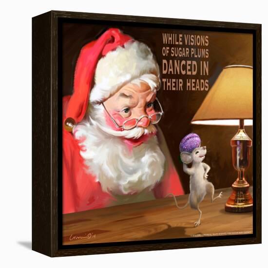 Santa 2 Sugar Plums-Chris Consani-Framed Stretched Canvas