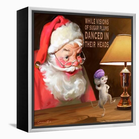 Santa 2 Sugar Plums-Chris Consani-Framed Stretched Canvas