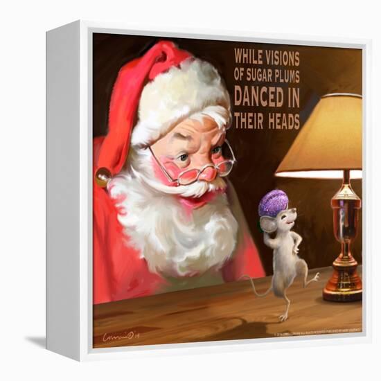 Santa 2 Sugar Plums-Chris Consani-Framed Stretched Canvas