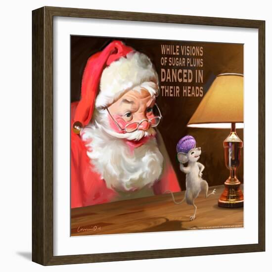 Santa 2 Sugar Plums-Chris Consani-Framed Art Print