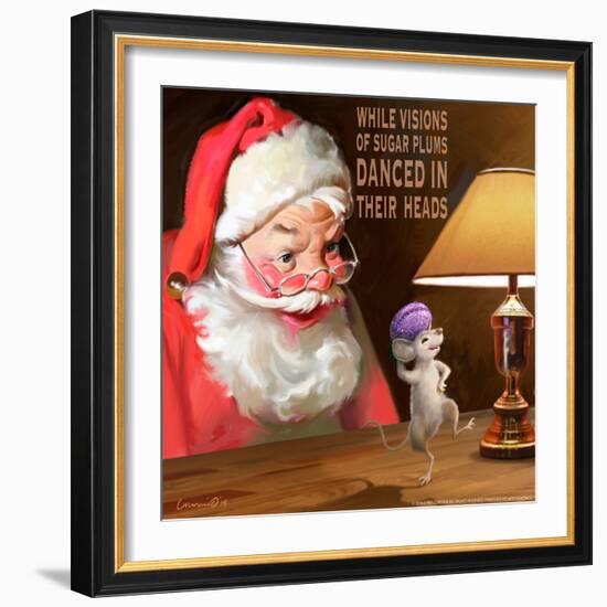 Santa 2 Sugar Plums-Chris Consani-Framed Art Print