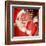 Santa 3 Stockings-Chris Consani-Framed Art Print