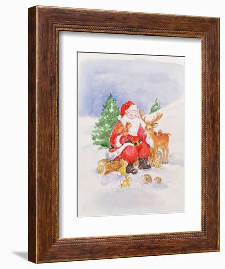 Santa and Friends-Diane Matthes-Framed Giclee Print