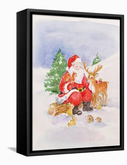 Santa and Friends-Diane Matthes-Framed Premier Image Canvas
