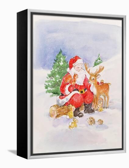 Santa and Friends-Diane Matthes-Framed Premier Image Canvas