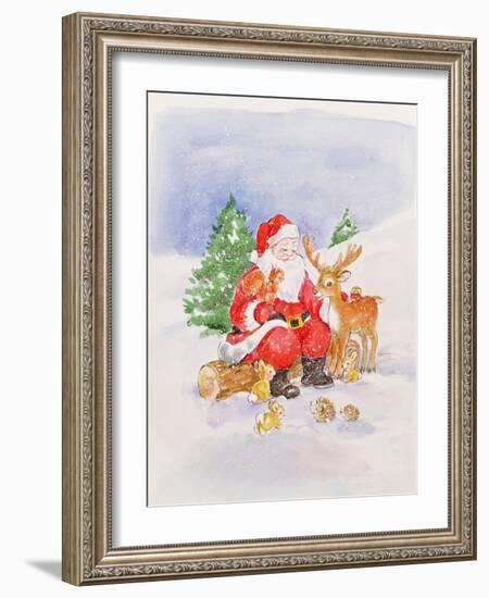 Santa and Friends-Diane Matthes-Framed Giclee Print