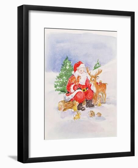 Santa and Friends-Diane Matthes-Framed Giclee Print