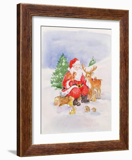 Santa and Friends-Diane Matthes-Framed Giclee Print