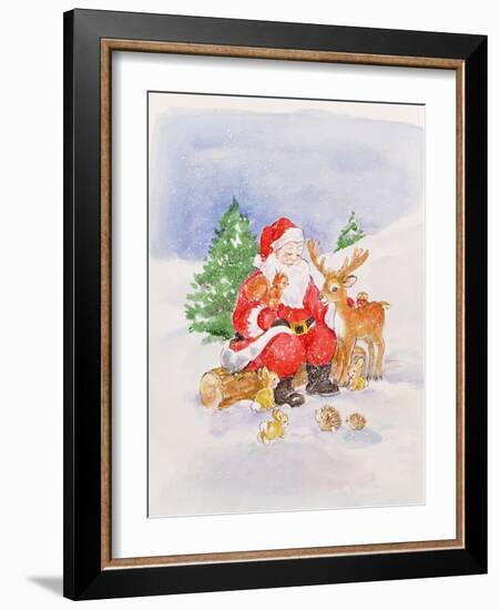 Santa and Friends-Diane Matthes-Framed Giclee Print