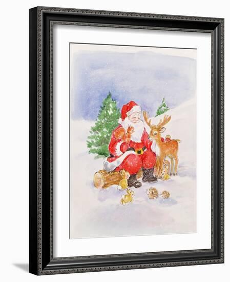 Santa and Friends-Diane Matthes-Framed Giclee Print