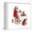 Santa and Helpers-Norman Rockwell-Framed Premier Image Canvas