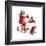 Santa and Helpers-Norman Rockwell-Framed Giclee Print