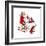 Santa and Helpers-Norman Rockwell-Framed Premium Giclee Print