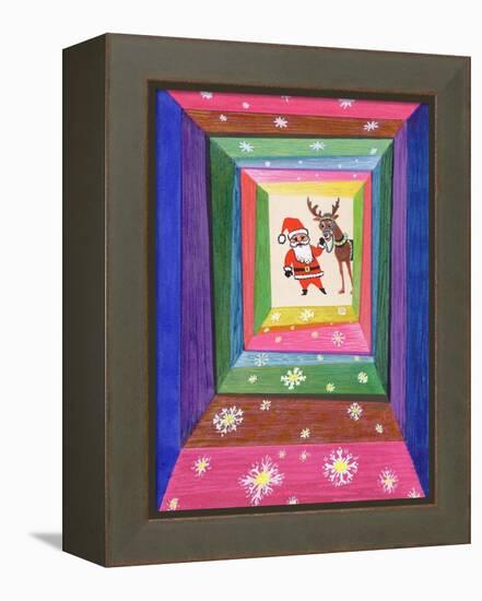 Santa and His Reindeer-Stanley Cooke-Framed Premier Image Canvas