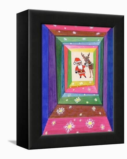 Santa and His Reindeer-Stanley Cooke-Framed Premier Image Canvas