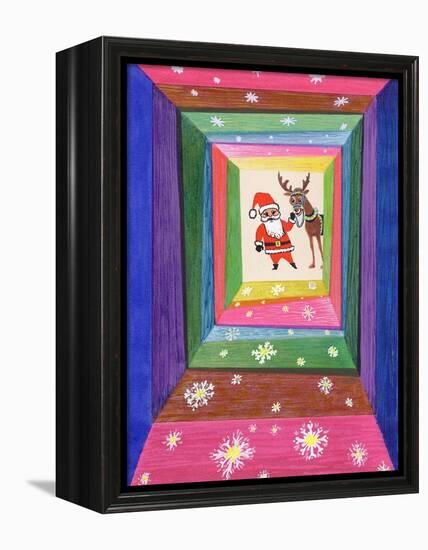 Santa and His Reindeer-Stanley Cooke-Framed Premier Image Canvas