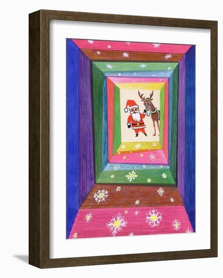 Santa and His Reindeer-Stanley Cooke-Framed Giclee Print