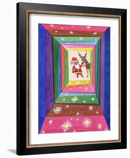 Santa and His Reindeer-Stanley Cooke-Framed Giclee Print