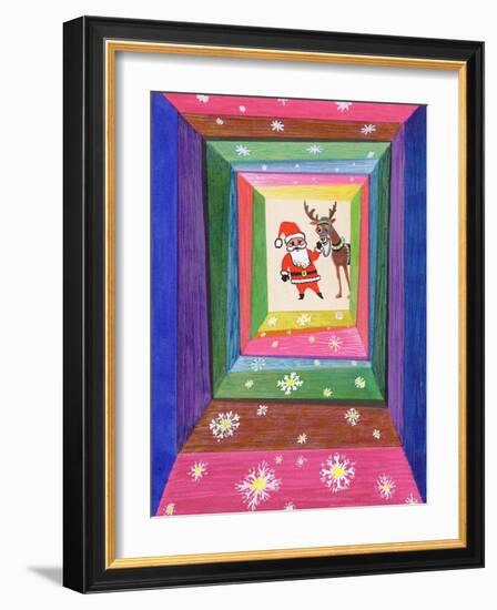 Santa and His Reindeer-Stanley Cooke-Framed Giclee Print