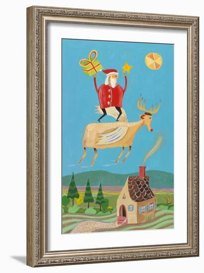 Santa and Red-Nathaniel Mather-Framed Giclee Print