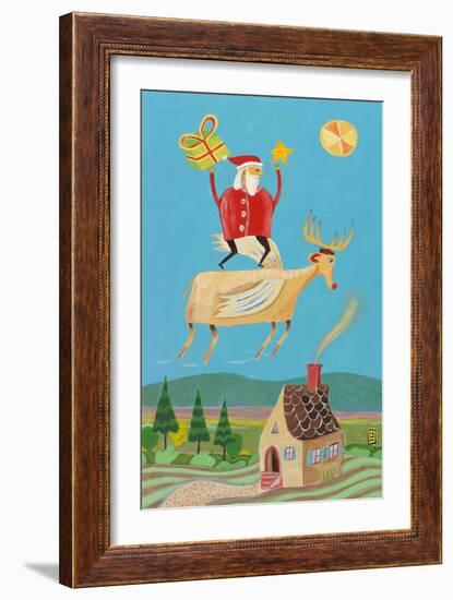 Santa and Red-Nathaniel Mather-Framed Giclee Print