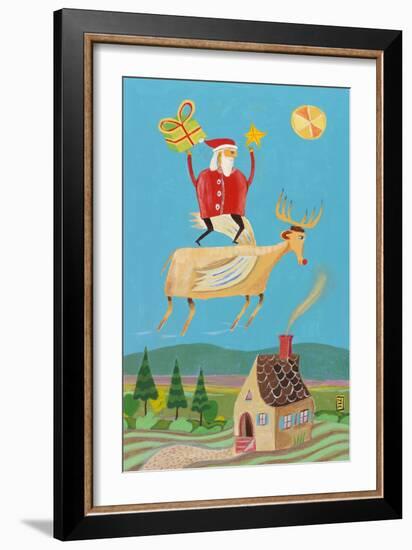 Santa and Red-Nathaniel Mather-Framed Giclee Print