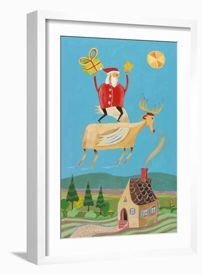 Santa and Red-Nathaniel Mather-Framed Giclee Print