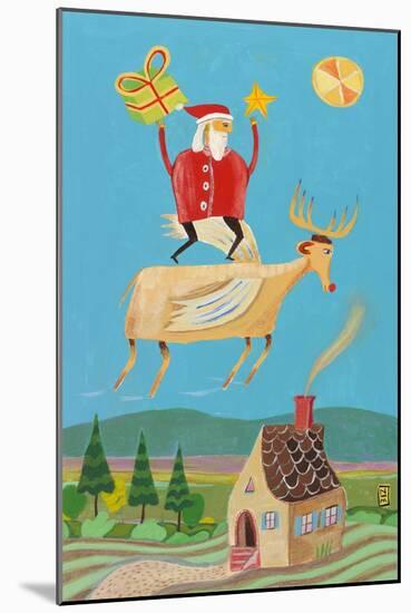 Santa and Red-Nathaniel Mather-Mounted Giclee Print