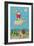 Santa and Red-Nathaniel Mather-Framed Giclee Print