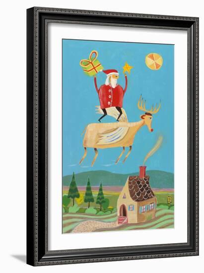 Santa and Red-Nathaniel Mather-Framed Giclee Print