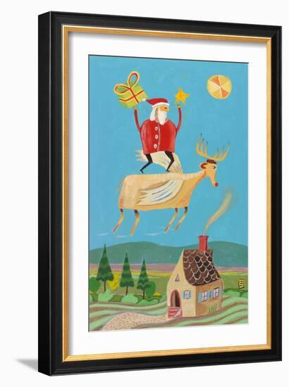 Santa and Red-Nathaniel Mather-Framed Giclee Print