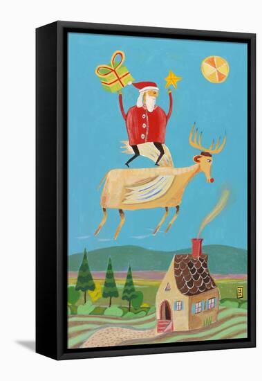Santa and Red-Nathaniel Mather-Framed Premier Image Canvas