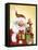 Santa And Reindeer 2-MAKIKO-Framed Premier Image Canvas