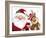 Santa and Reindeer-MAKIKO-Framed Giclee Print