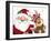 Santa and Reindeer-MAKIKO-Framed Giclee Print