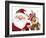 Santa and Reindeer-MAKIKO-Framed Giclee Print