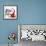 Santa And Snowman 2-MAKIKO-Framed Giclee Print displayed on a wall