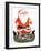 Santa and the Train - Jack and Jill, December 1957-Jack Weaver-Framed Giclee Print