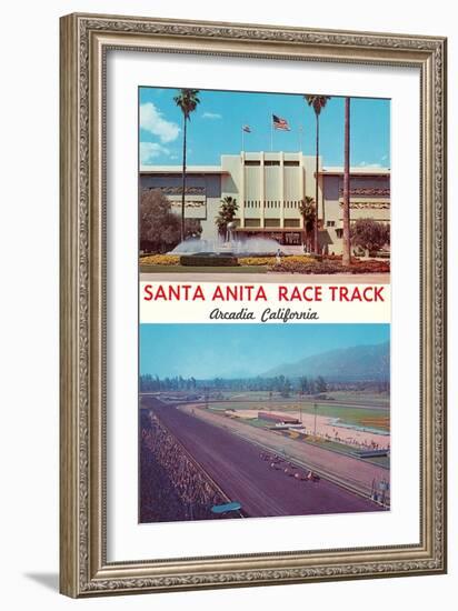 Santa Anita Racetrack-null-Framed Art Print