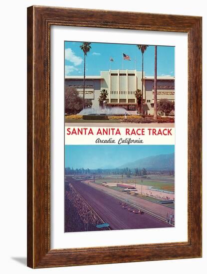 Santa Anita Racetrack-null-Framed Art Print