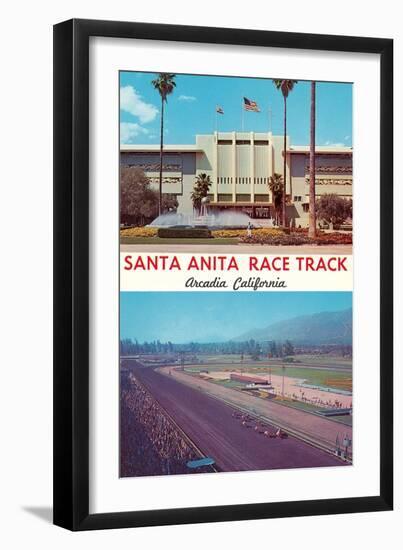 Santa Anita Racetrack-null-Framed Art Print