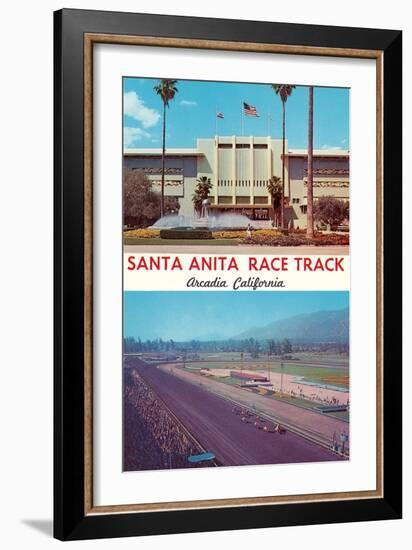 Santa Anita Racetrack-null-Framed Art Print