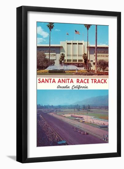 Santa Anita Racetrack-null-Framed Art Print