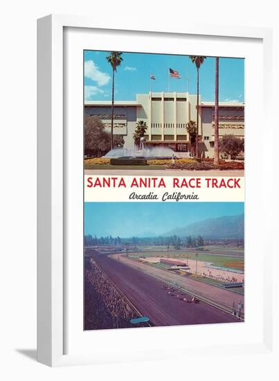 Santa Anita Racetrack-null-Framed Art Print