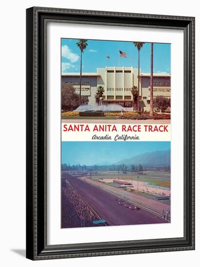 Santa Anita Racetrack-null-Framed Art Print