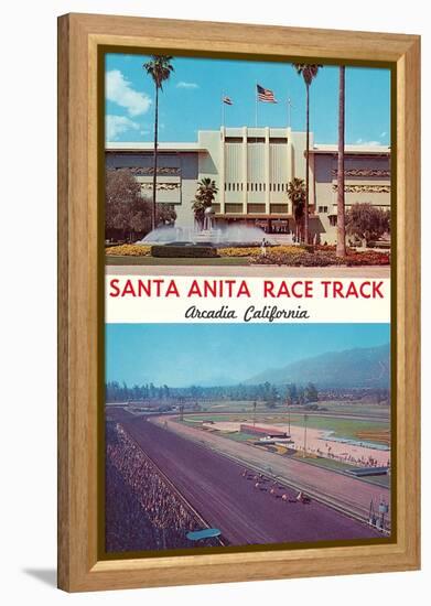 Santa Anita Racetrack-null-Framed Stretched Canvas