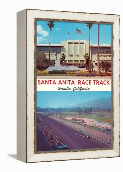 Santa Anita Racetrack-null-Framed Stretched Canvas