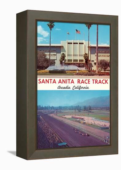 Santa Anita Racetrack-null-Framed Stretched Canvas